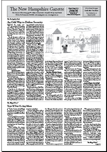 Gazette Front Page