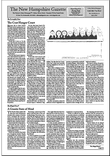 Gazette Front Page