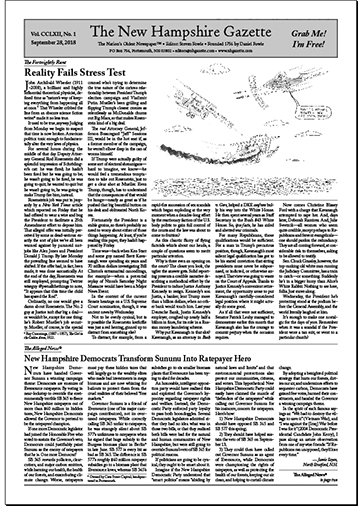 Gazette Front Page