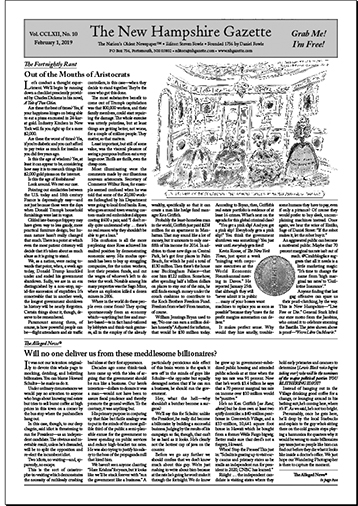 Gazette Front Page