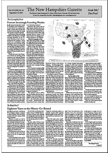Gazette Front Page