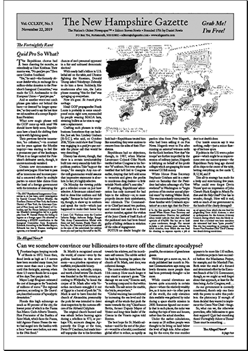 Gazette Front Page