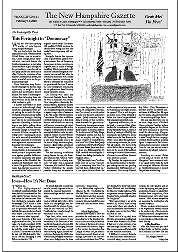 Gazette Front Page