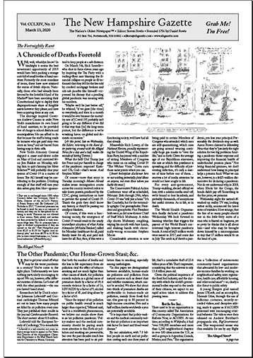 Gazette Front Page