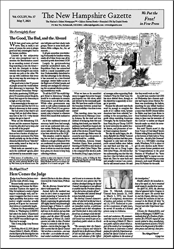 Gazette Front Page