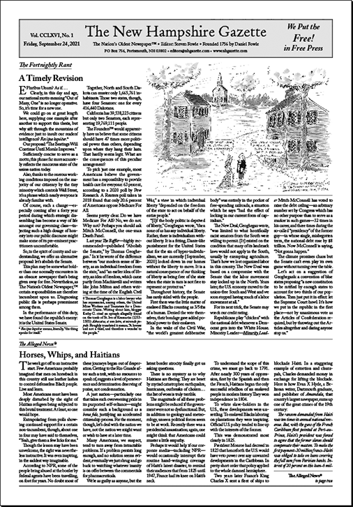 Gazette Front Page
