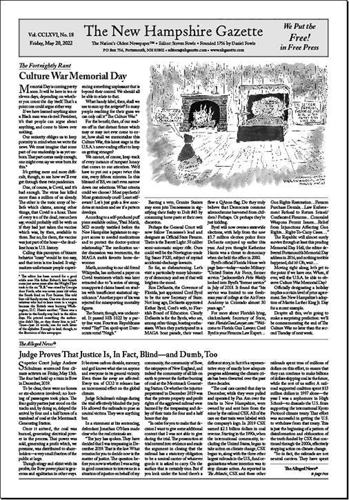 Gazette Front Page