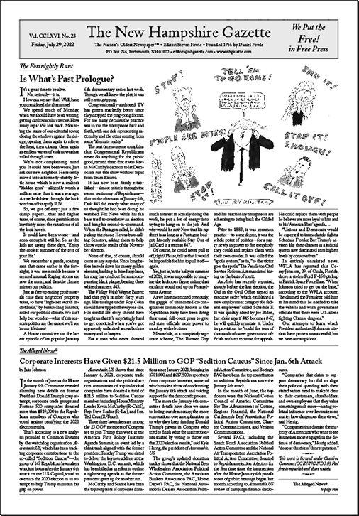 Gazette Front Page