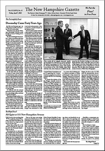 Gazette Front Page