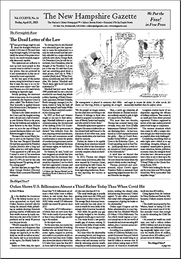 Gazette Front Page